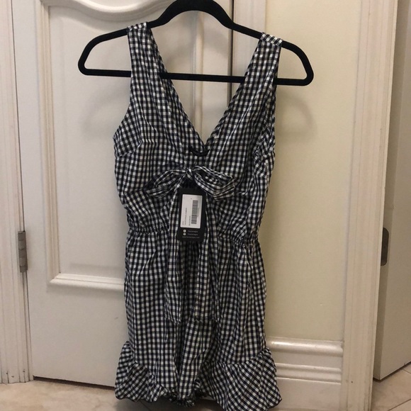 Other - Black Gingham Romper